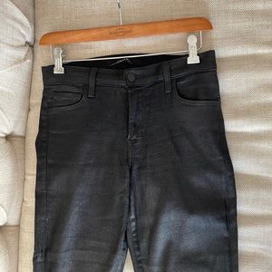 Ladies J Brand Waxed Cropped Jeans Size 27